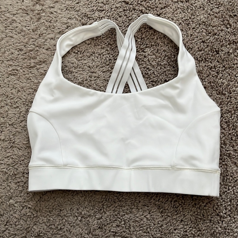White IVL Collective sports bra
